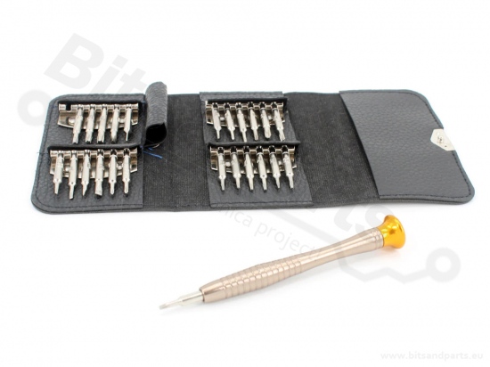 Precision screw driver set 25PCS in folder